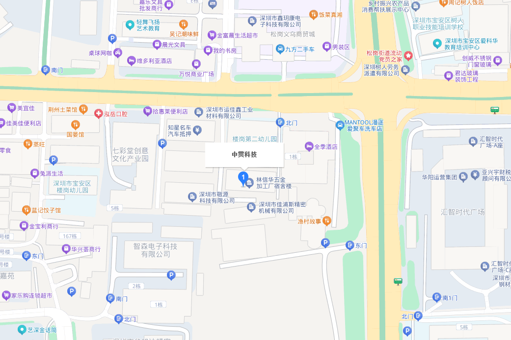中贯科技公司位置地图